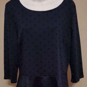 Polka-dotted dress top